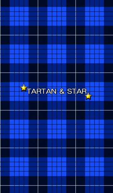 [LINE着せ替え] TARTAN＆STAR BLUEの画像1