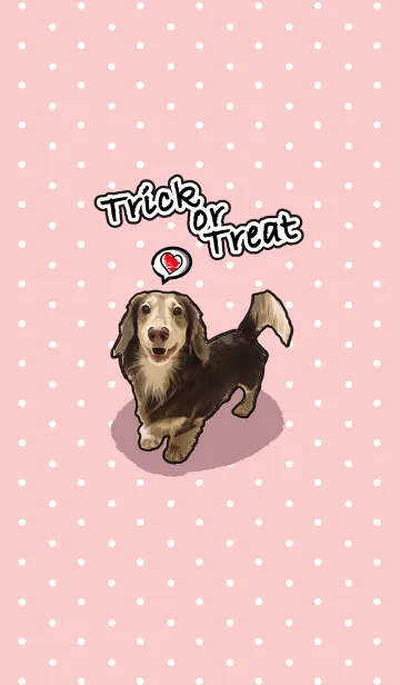 [LINE着せ替え] Dachshund century-egg PINK！の画像1