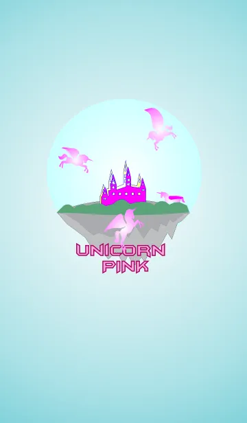 [LINE着せ替え] ピンクのユニコーンの画像1