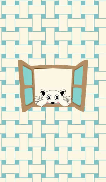 [LINE着せ替え] Cat The Window Simpleの画像1