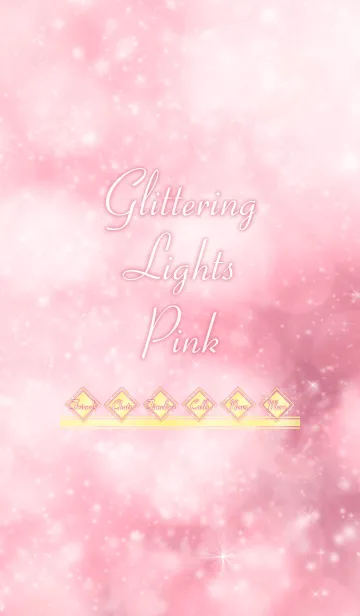 [LINE着せ替え] キラキラ ライト ピンクの画像1