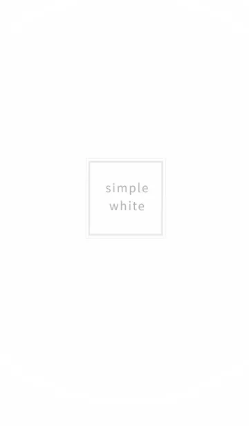 [LINE着せ替え] シンプル -ホワイト＆グレー-の画像1