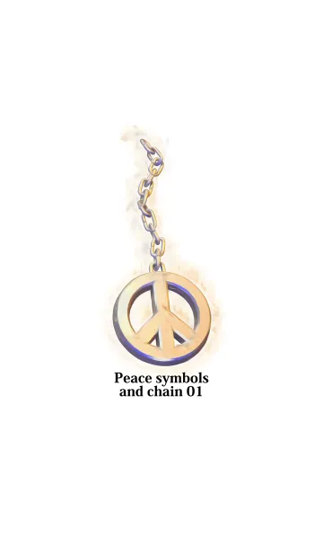 [LINE着せ替え] Peace symbols and chain 01の画像1