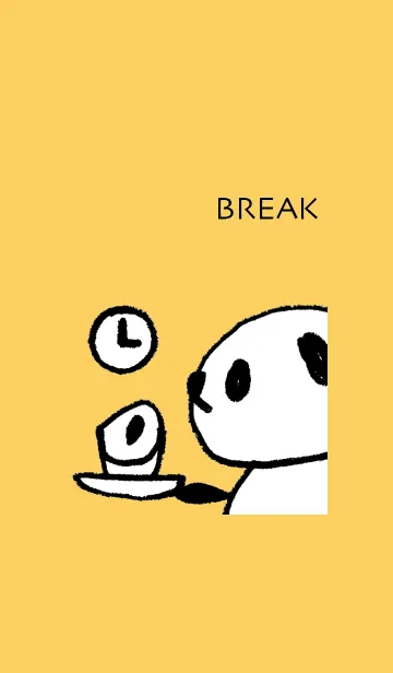 おやつの時間のパンダの着せ替えメイン画像