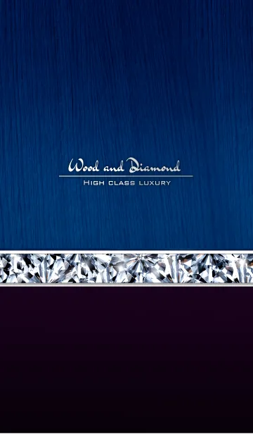 [LINE着せ替え] Wood ＆ Diamond HCL * Blueの画像1