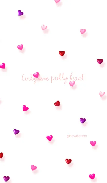 [LINE着せ替え] ガーリー ラブ プリティー ハートの画像1