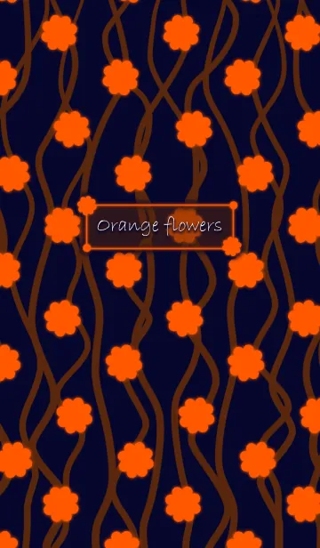 [LINE着せ替え] Orange flowersの画像1