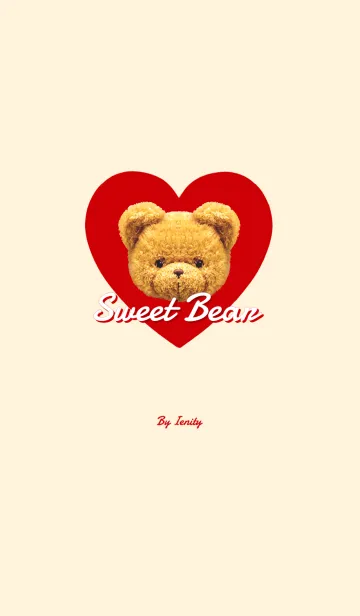 [LINE着せ替え] Sweet fluffy teddy bear - Red -の画像1