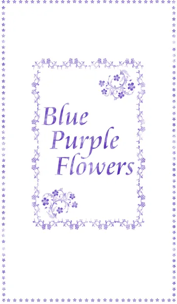 [LINE着せ替え] Blue Purple Flowersの画像1