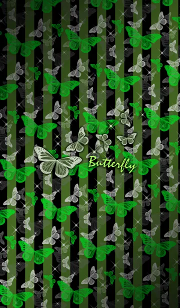 [LINE着せ替え] Butterfly -Green-の画像1