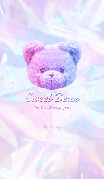 [LINE着せ替え] Sweet teddy bear - Pastel x Holo -の画像1