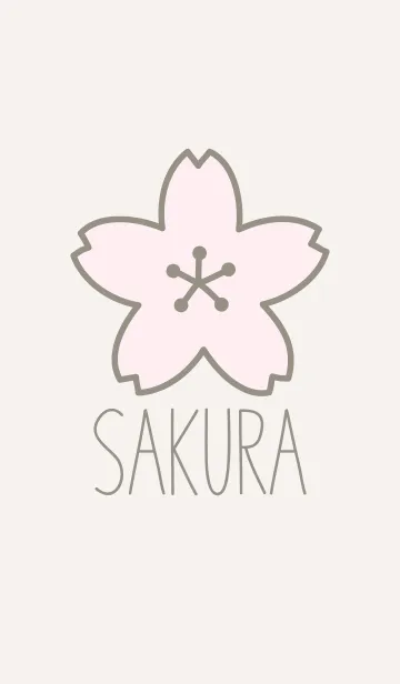 [LINE着せ替え] SAKURA【桜】 ivoryの画像1