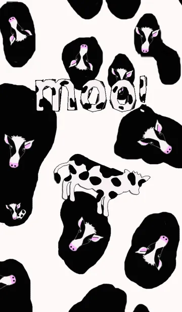 [LINE着せ替え] 牛 イン 牛柄の画像1