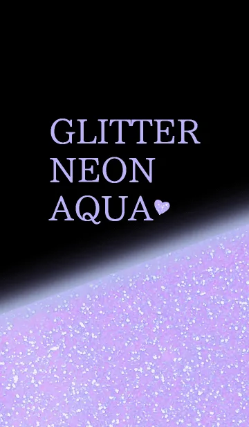 [LINE着せ替え] Glitter Neon Aqua♡の画像1