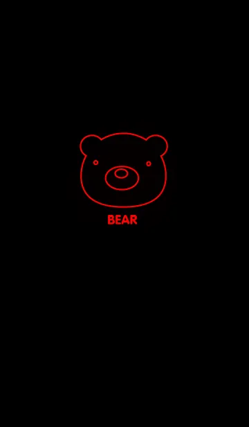 [LINE着せ替え] Red Bear (Light)の画像1
