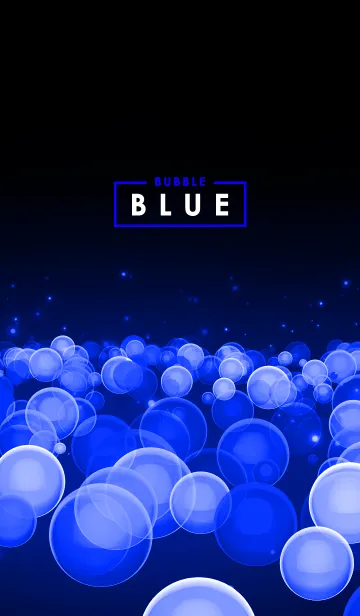 [LINE着せ替え] Bubble Blueの画像1