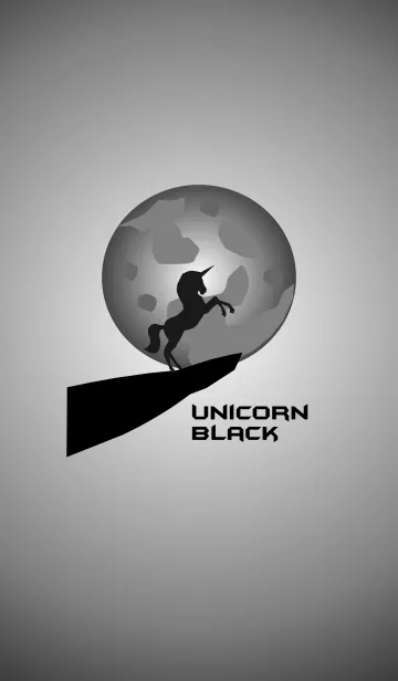 [LINE着せ替え] 黒いユニコーンの画像1