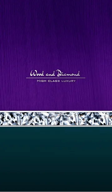 Wood ＆ Diamond HCL * purpleの着せ替えメイン画像