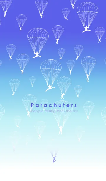 [LINE着せ替え] Parachuters _People falling from the skyの画像1