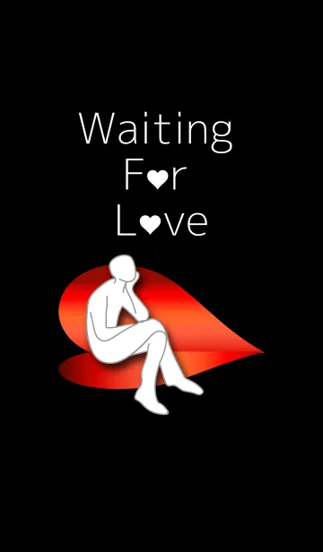 [LINE着せ替え] Waiting For Love [Black]の画像1