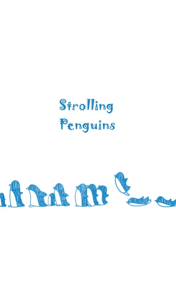 [LINE着せ替え] お散歩ペンギンの画像1