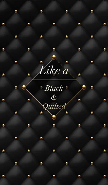 Like a - Black ＆ Quilted #Catsの着せ替えメイン画像