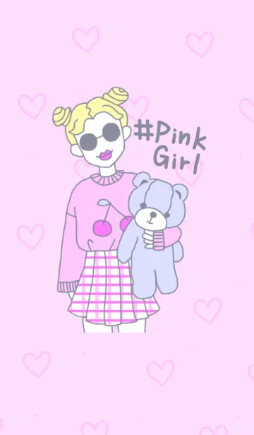[LINE着せ替え] #Pink Girlの画像1