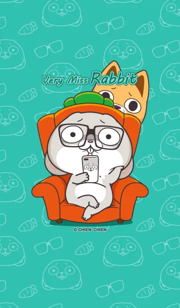 very miss rabbit"Little Naughty Dog"のLINE着せ替え