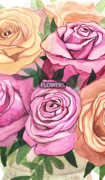 water color flowers_124の着せ替えメイン画像