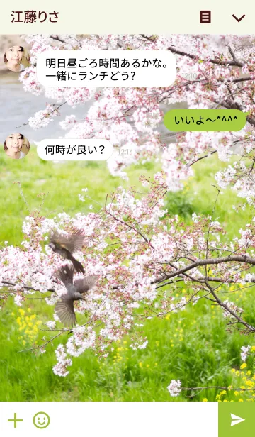 [LINE着せ替え] 鳥語花香の画像3