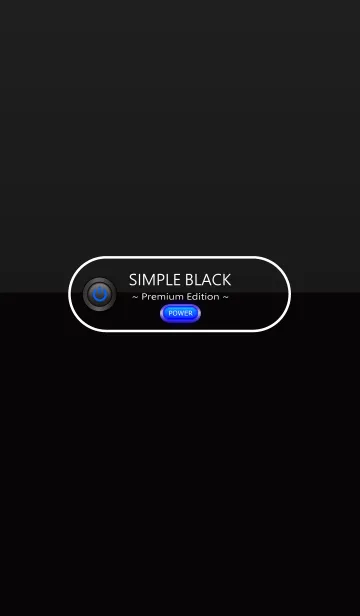 [LINE着せ替え] SIMPLE BLACK ~ Premium Blue Edition ~の画像1