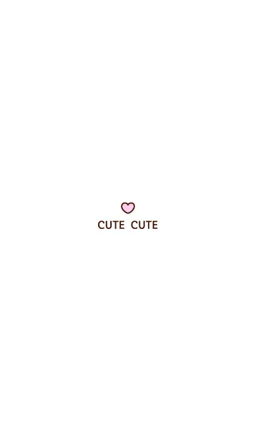[LINE着せ替え] 'Cute cute' simple themeの画像1