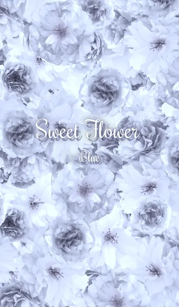 [LINE着せ替え] Sweet Flower- Blue -の画像1