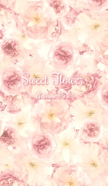 [LINE着せ替え] Sweet Flower - Antique Pink -の画像1