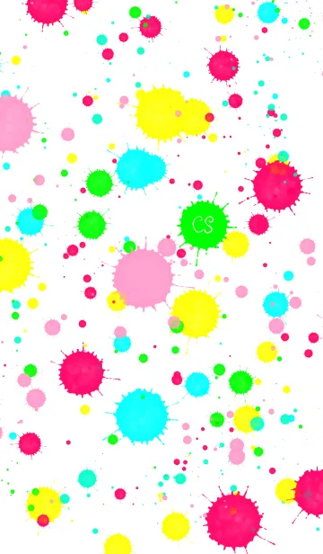 [LINE着せ替え] Cute colorful splashの画像1