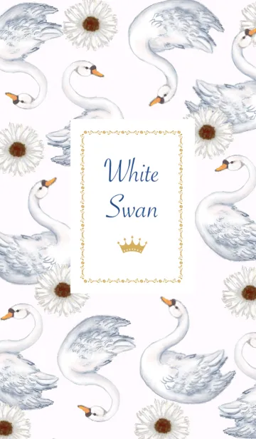 [LINE着せ替え] White swanの画像1