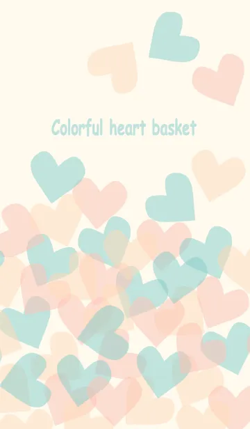 [LINE着せ替え] Colorful heart basketの画像1