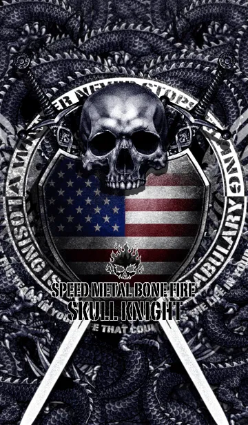 [LINE着せ替え] スカル・ナイト アメリカバージョンの画像1