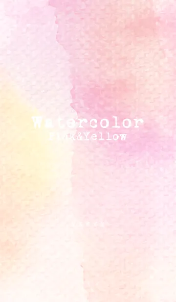 [LINE着せ替え] Watercolor Pink＆Yellowの画像1
