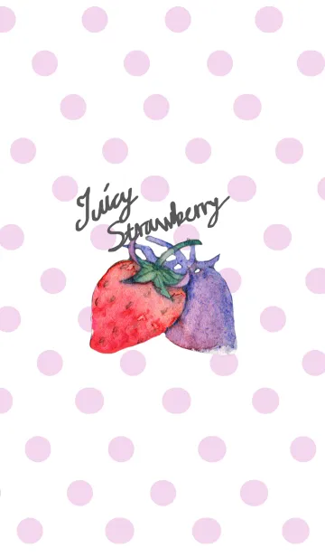 [LINE着せ替え] Juicy juicy strawberryの画像1