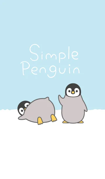 [LINE着せ替え] シンプルペンギンの画像1