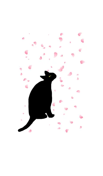 [LINE着せ替え] 日本の四季と黒猫の画像1