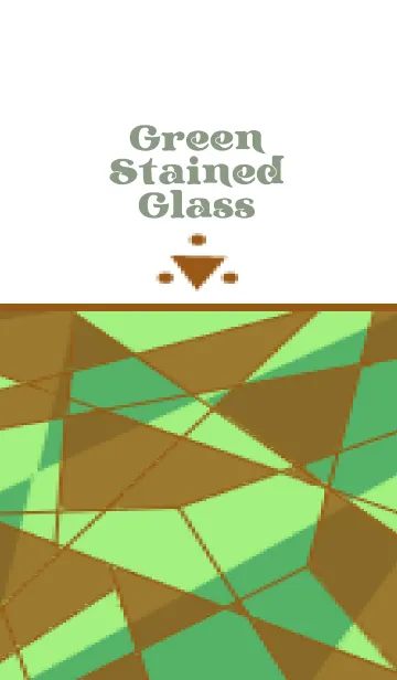 [LINE着せ替え] Green Stained Glass Greenの画像1
