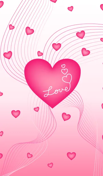 [LINE着せ替え] 恋してるハート43の画像1