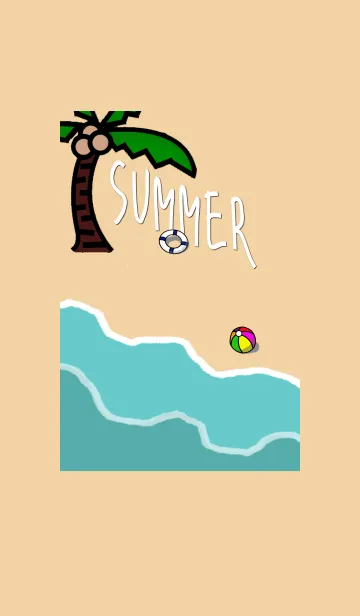 [LINE着せ替え] Summer beach！の画像1