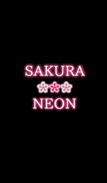 [LINE着せ替え] ＊SAKURA NEON 3＊の画像1