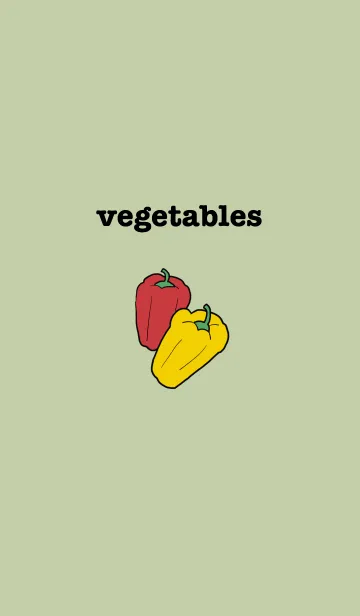 [LINE着せ替え] Simple vegetablesの画像1