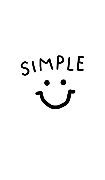 [LINE着せ替え] SIMPLE×スマイルの画像1