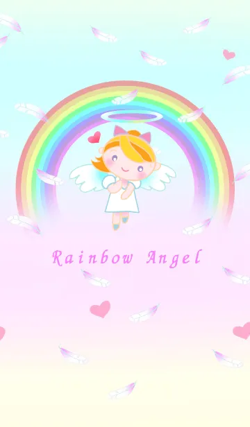 [LINE着せ替え] 天使と虹の画像1
