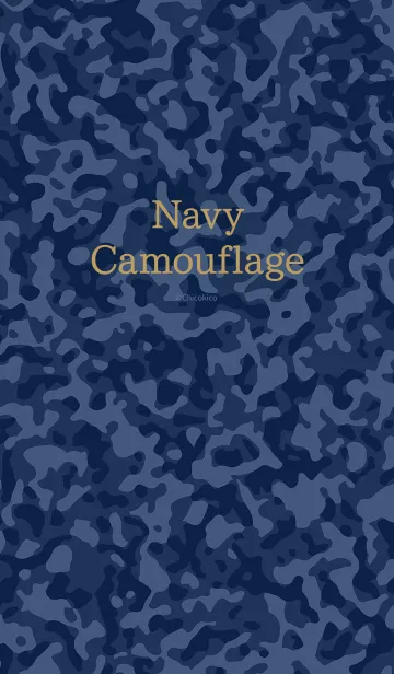 [LINE着せ替え] Navy Camouflageの画像1